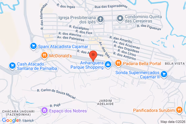 Mapa da localização - Cajamar