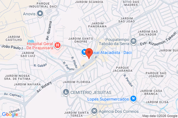 Mapa da localização - Taboão da Serra