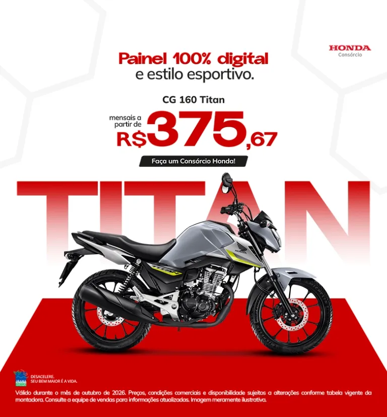 Banner STR Motos Consórcio Honda CG160 Titan