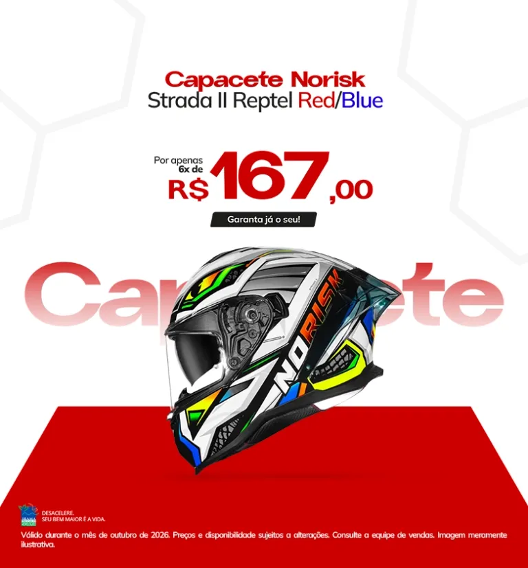 Banner STR Motos Capacete Norisk Reptel