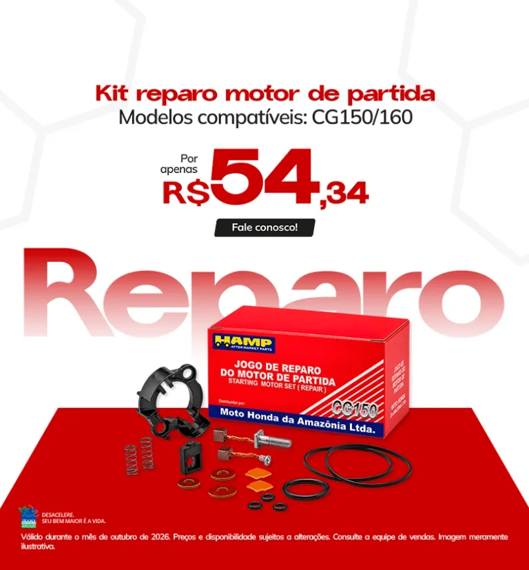 Banner STR Motos Kit de Reparos Motor de Partida CG150/160