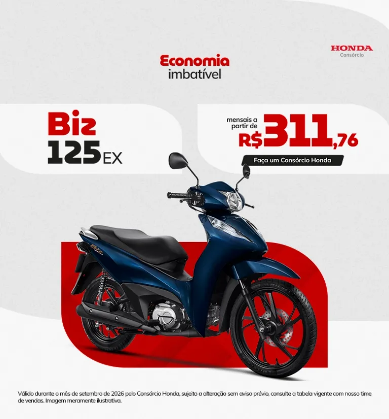 Banner STR Motos Consórcio Honda Biz125 EX
