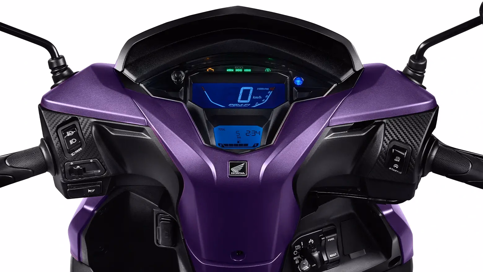 Galeria Fotos Moto Honda Nova Elite 125 Scooter Close Up Painel - 2 de 16