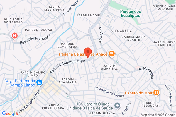 Mapa da localização - Campo Limpo