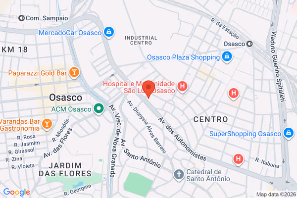 Mapa da localização - Osasco (Matriz)