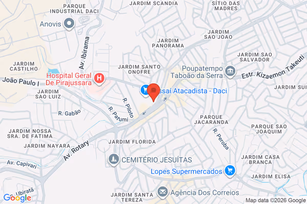 Mapa da localização - Taboão da Serra